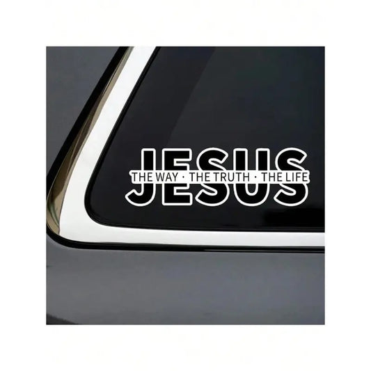Jesus “The Way The Truth The Life” Christian Car Decal