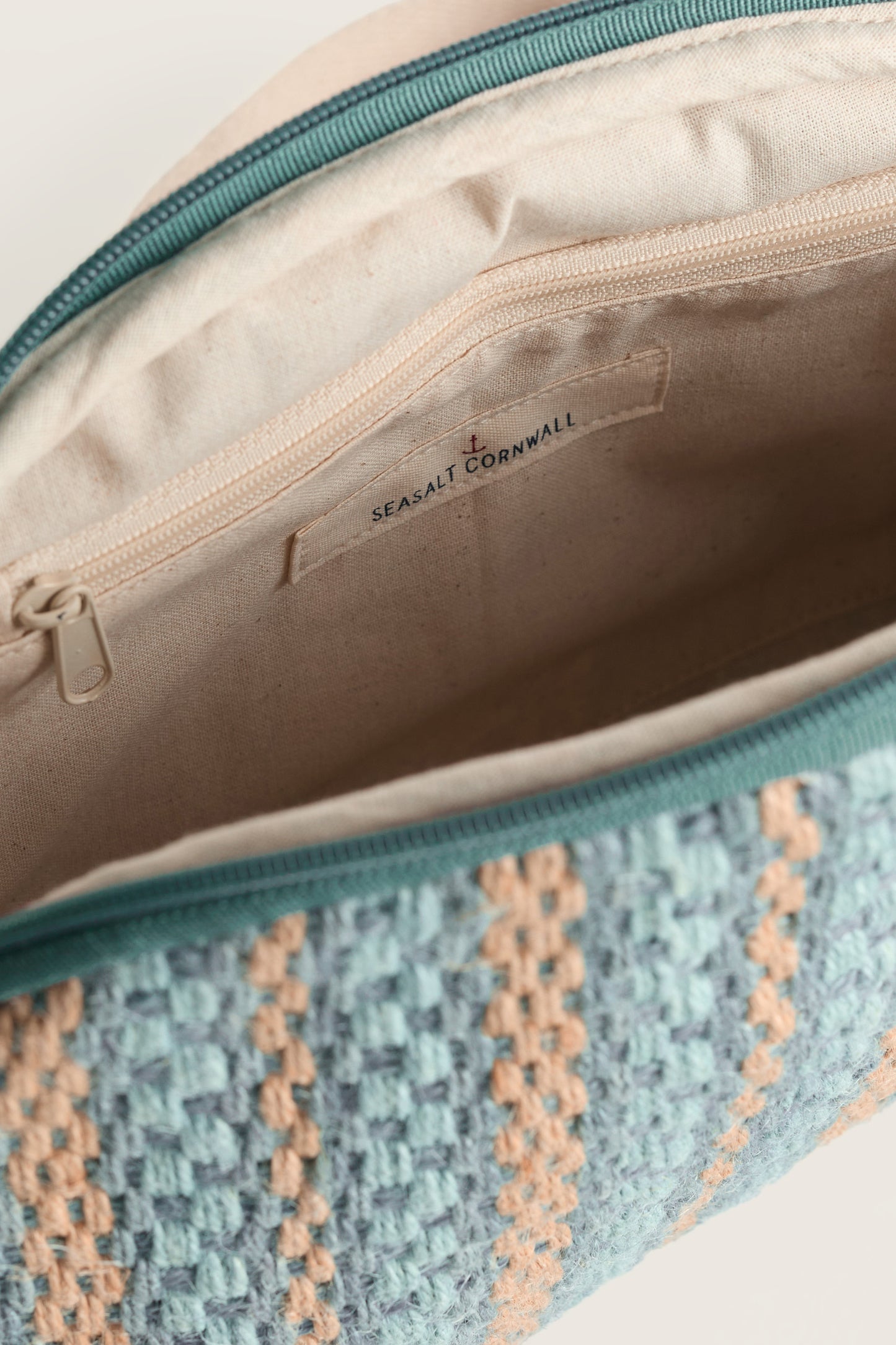 Flourish Jute Striped Crossbody Bag